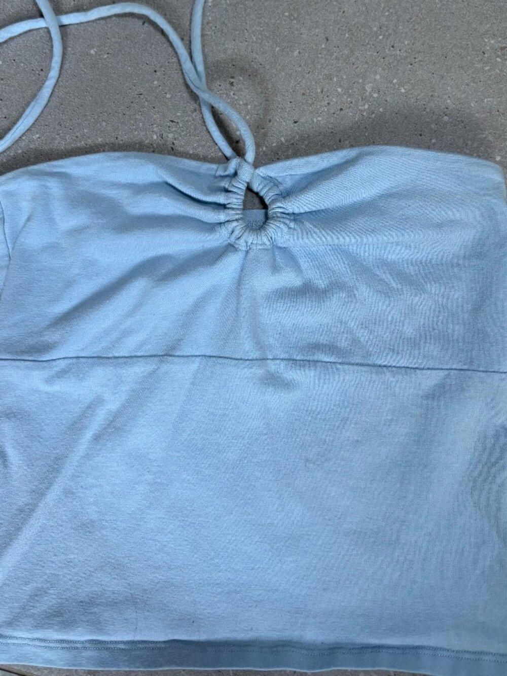 Hollister Blue Halter Tube Top